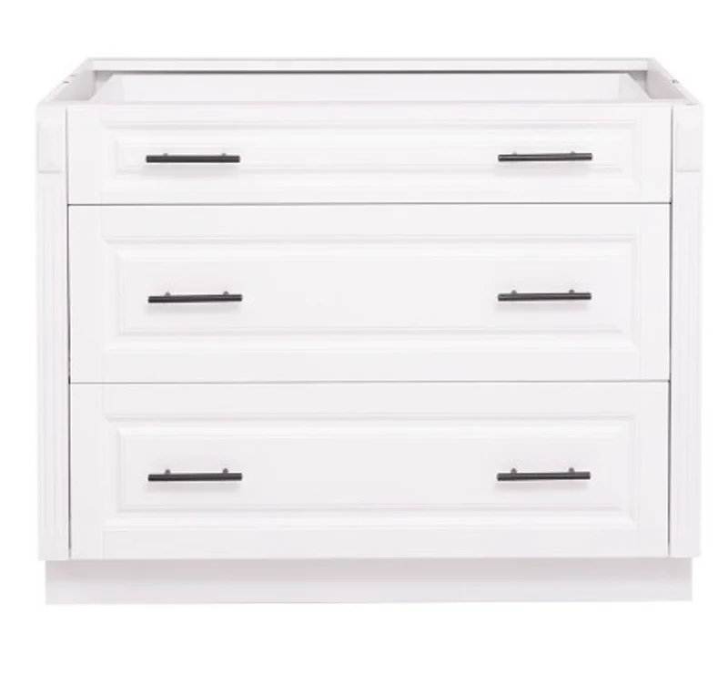 Casa Padrino Küchenschrank im Landhausstil mit 3 Schubladen, 110 x 58 x 85 cm