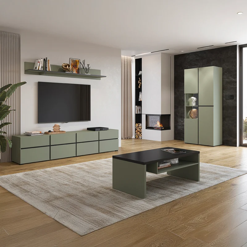 Vaisselier 2 portes Lilia Vert