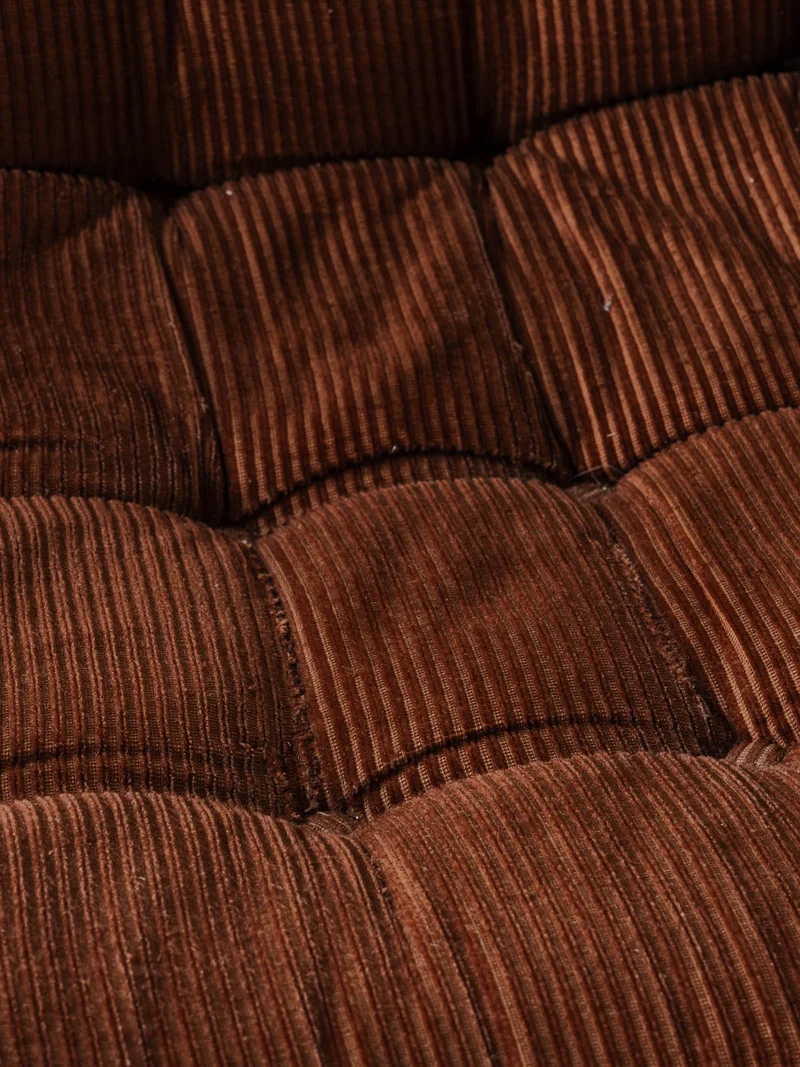 Jakob, la paire de fauteuils en velours côtelé marron N°1288