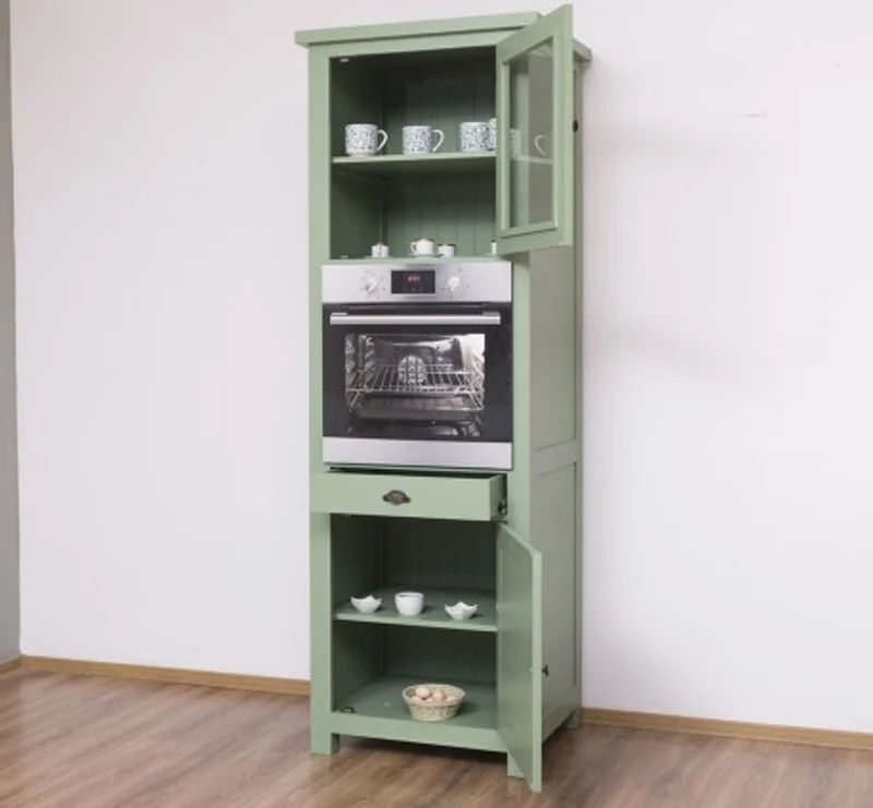 Casa Padrino Küchenschrank im Landhausstil mit 2 Türen, 76 x 65 x 220 cm