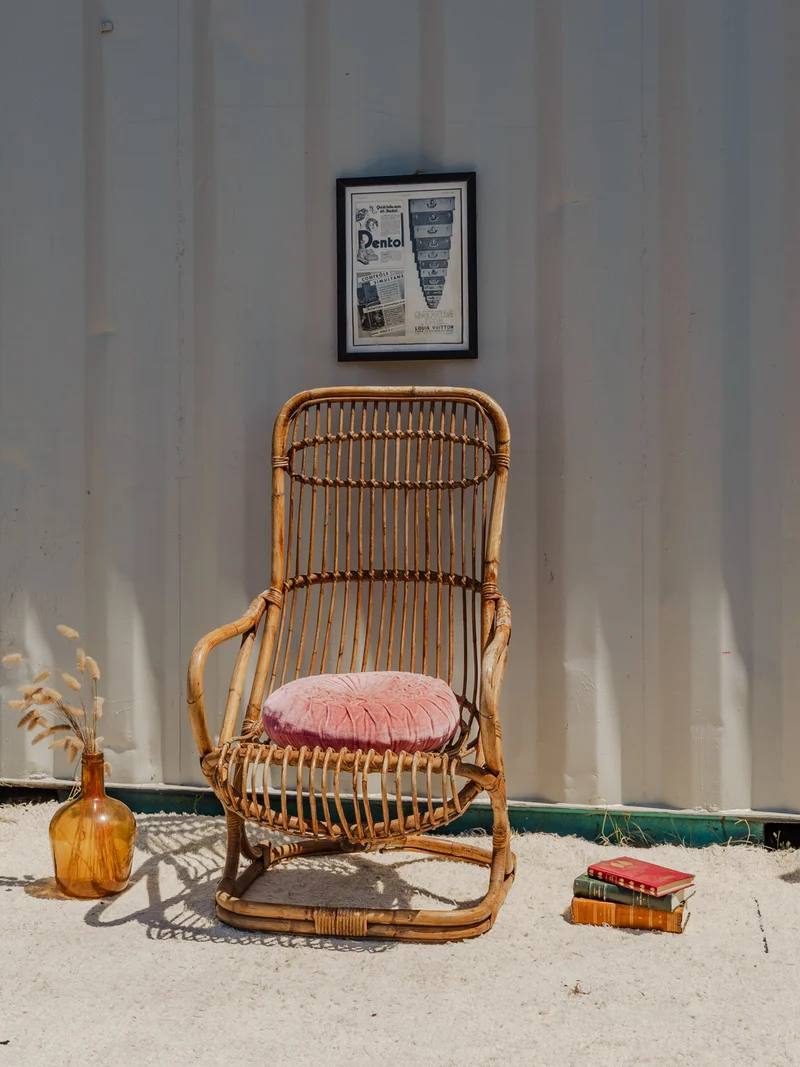 Ernest, le fauteuil en osier N°1031