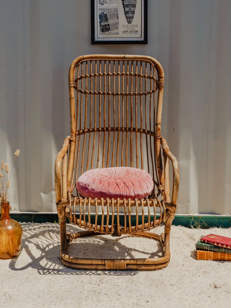Ernest, le fauteuil en osier N°1031