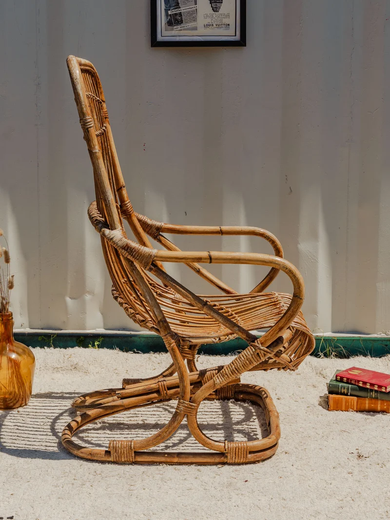 Ernest, le fauteuil en osier N°1031