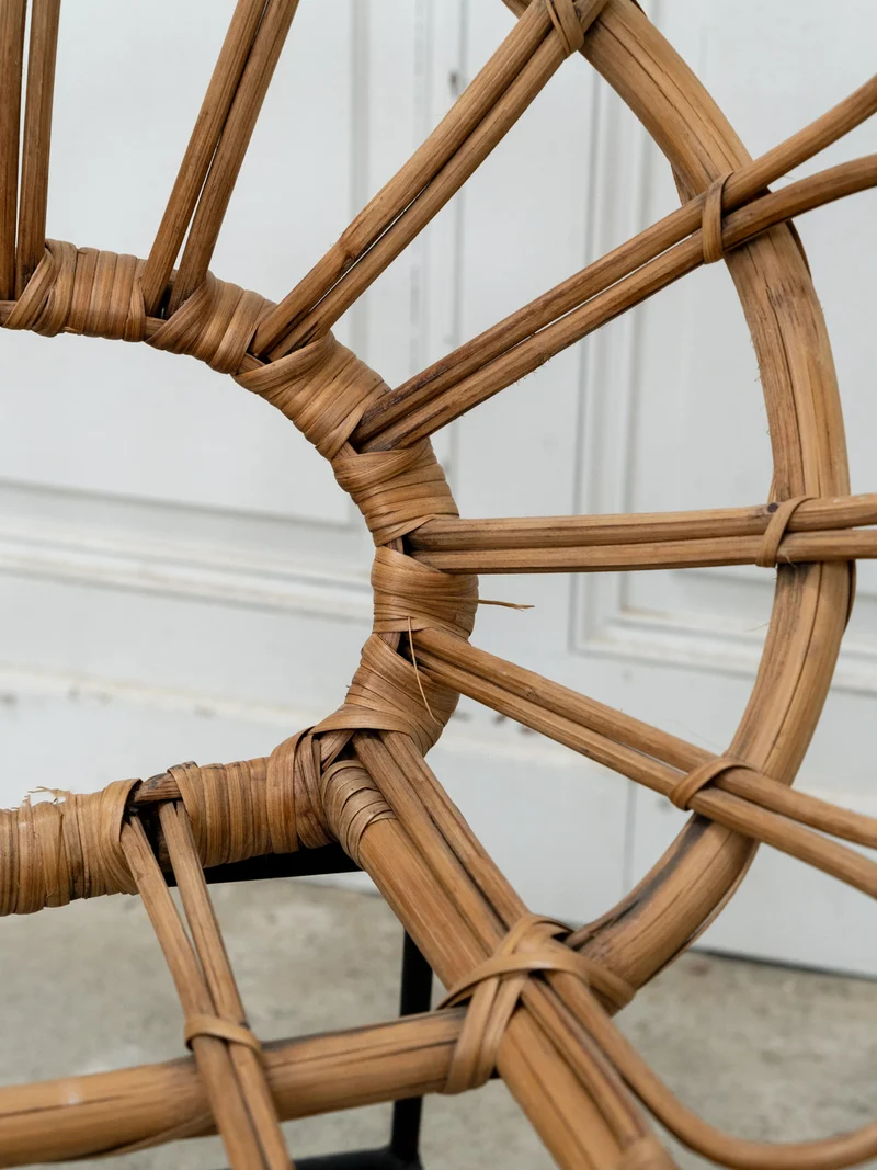 Marcus, le fauteuil pour enfant en rotin et métal N°328