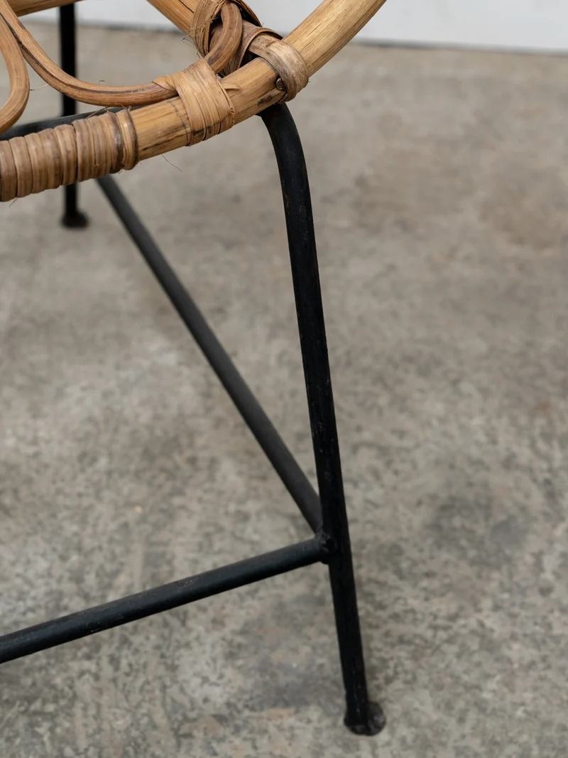 Marcus, le fauteuil pour enfant en rotin et métal N°328