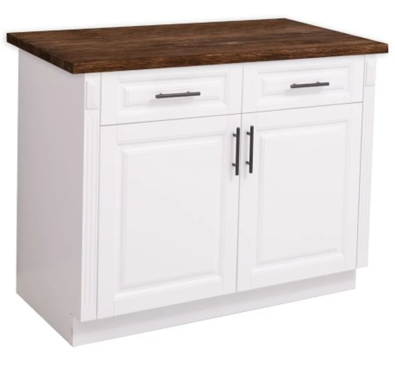 Casa Padrino Küchenschrank im Landhausstil mit 2 Türen und 2 Schubladen, 114 x 60 x 89 cm