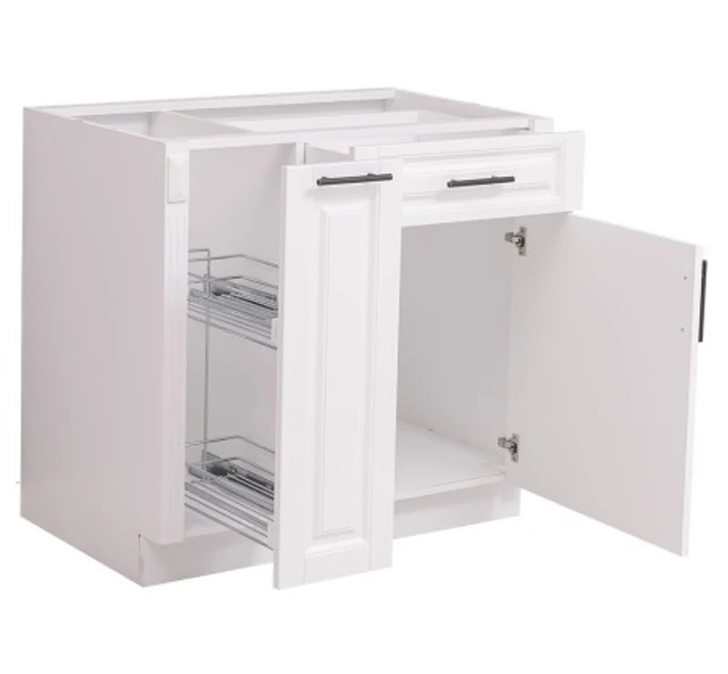 Casa Padrino Küchenschrank im Landhausstil mit 1 Tür und 1 Schublade, 90 x 58 x 85 cm