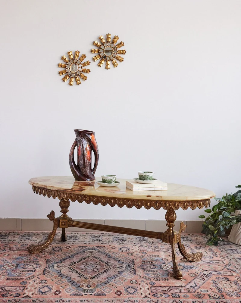 Léonie, la table basse en onyx N°1038
