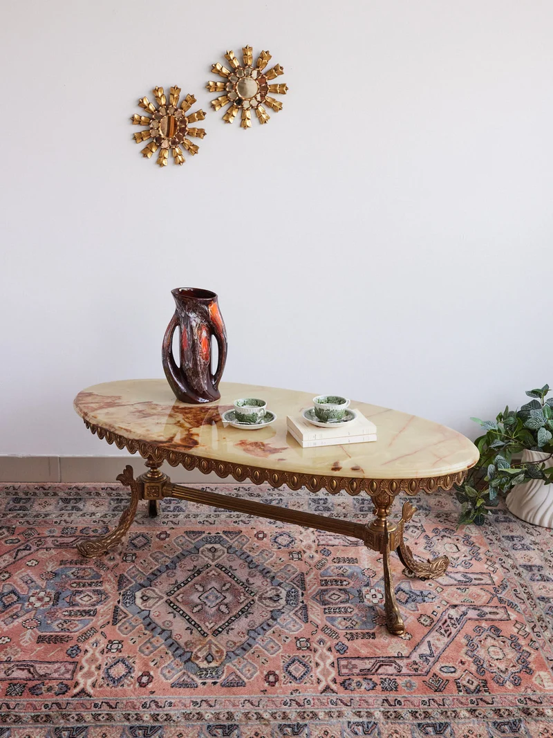 Léonie, la table basse en onyx N°1038
