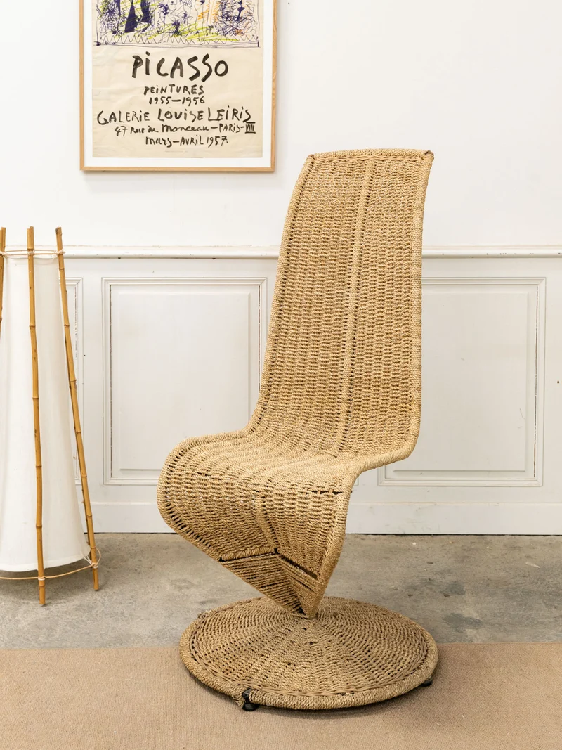 Ernest, le fauteuil sculptural en corde N°1052