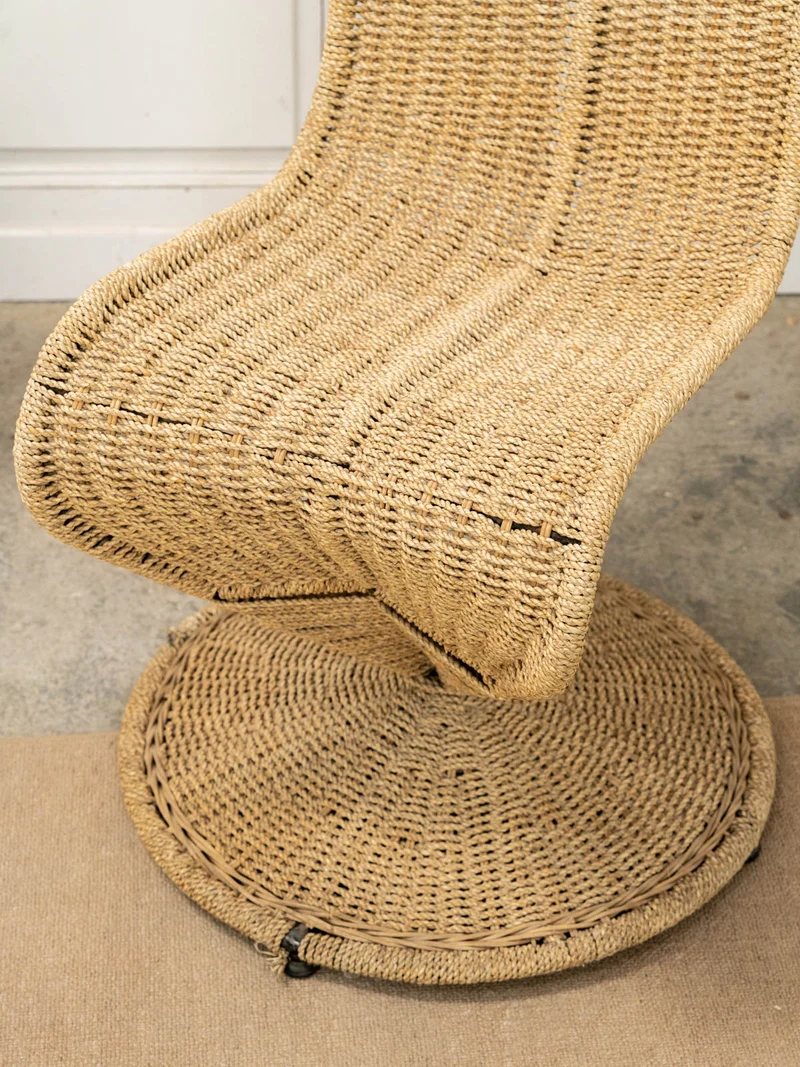 Ernest, le fauteuil sculptural en corde N°1052