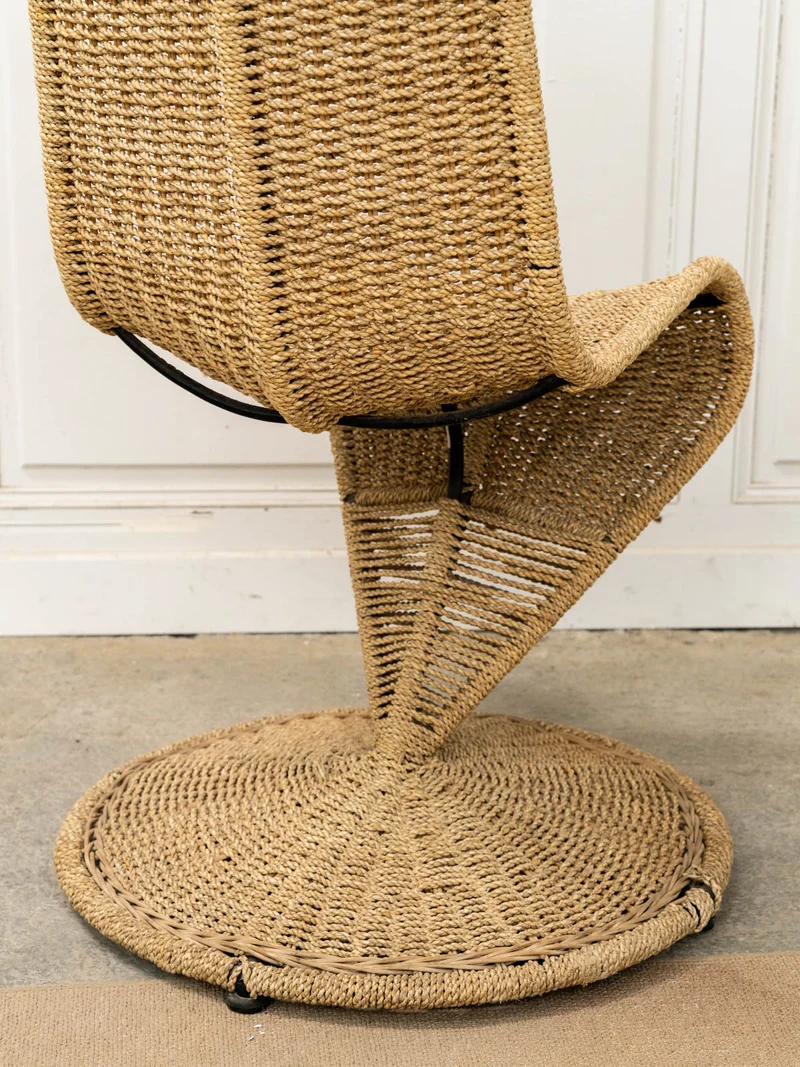 Ernest, le fauteuil sculptural en corde N°1052