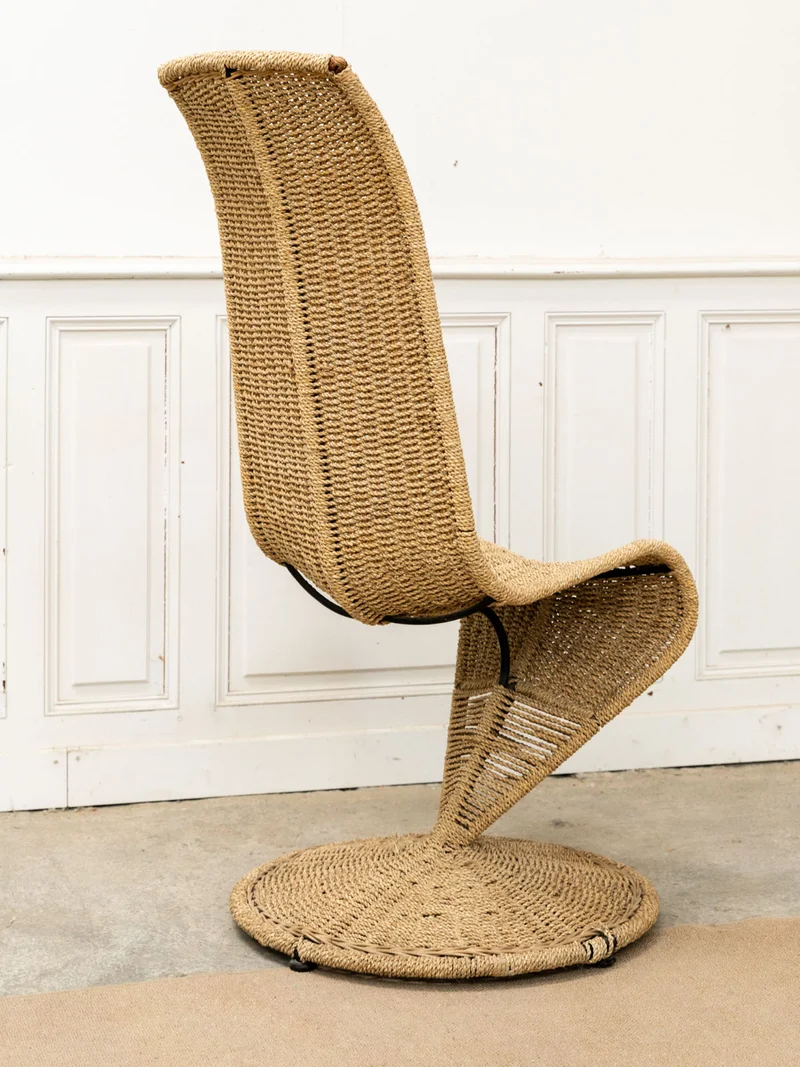 Ernest, le fauteuil sculptural en corde N°1052