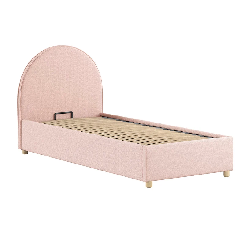 Lit coffre 90x200 sommier inclus Vipack Moon Rose