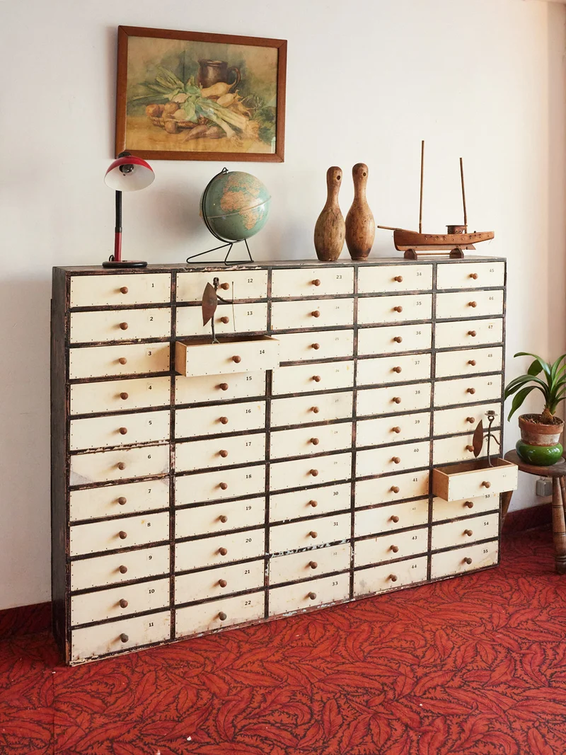 Fernand, le meuble de métier 55 tiroirs N°371