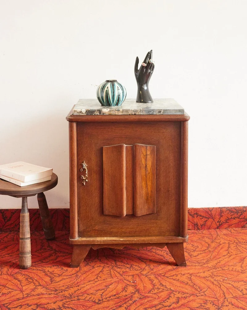 Odile, la table de chevet en bois N°1414