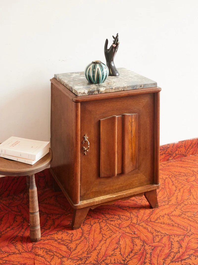 Odile, la table de chevet en bois N°1414