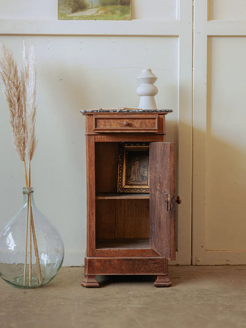 Odile, la table au plateau en marbre de chevet N°1418