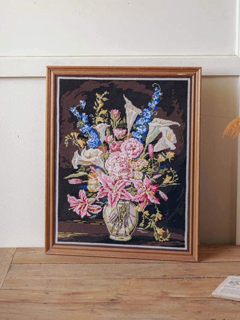 Nina, la toile en crochet au motif floral N°404