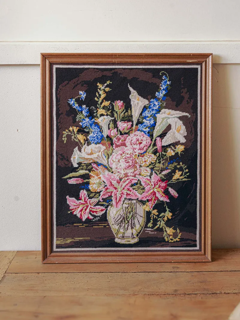 Nina, la toile en crochet au motif floral N°404