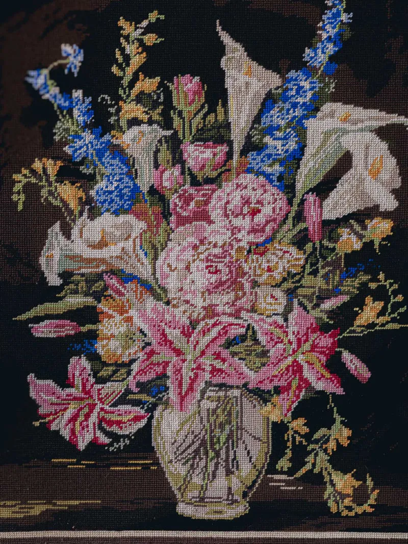 Nina, la toile en crochet au motif floral N°404