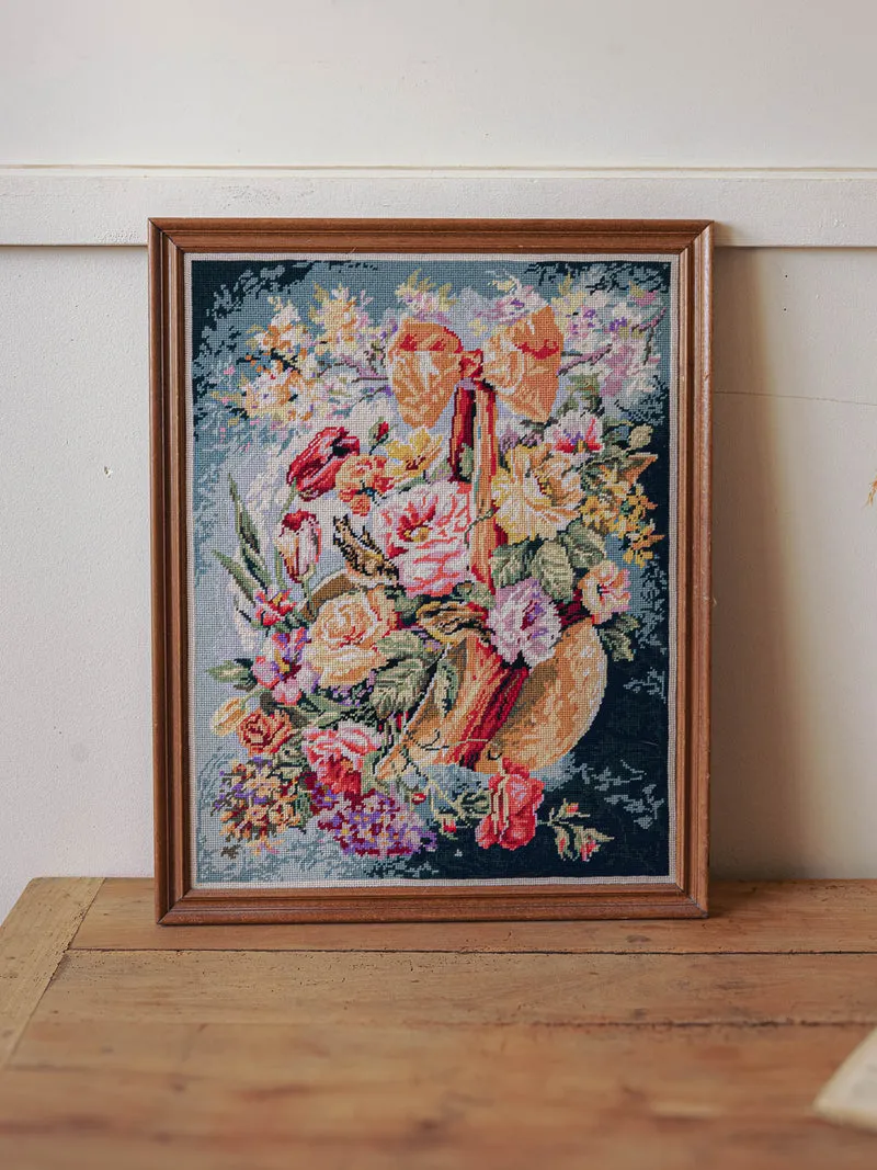 Nina, la toile en crochet au motif floral N°403