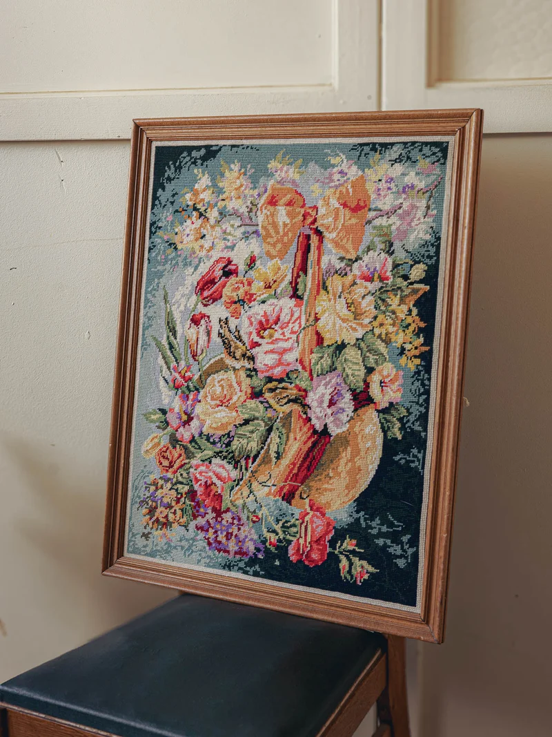 Nina, la toile en crochet au motif floral N°403