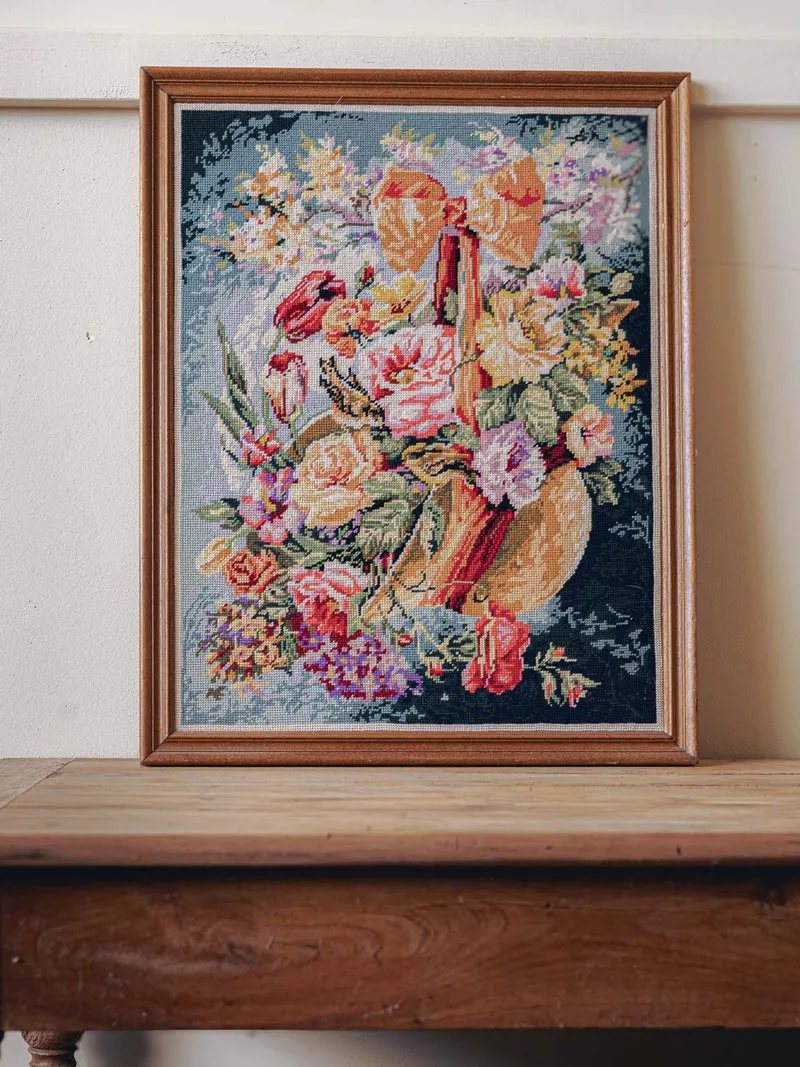 Nina, la toile en crochet au motif floral N°403