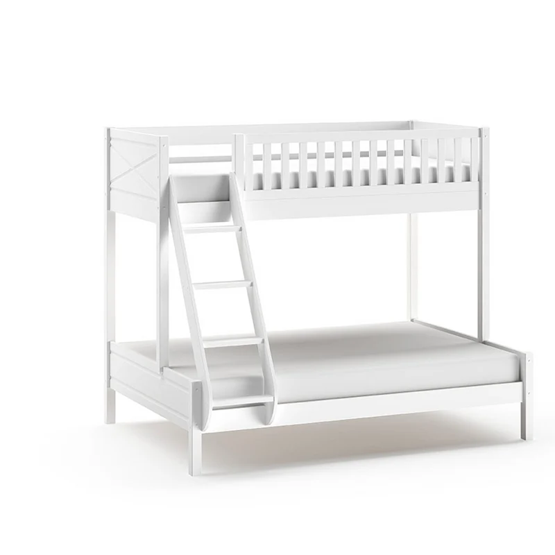 Lit superposé 90-140x200 sommier inclus Vipack Scott Blanc