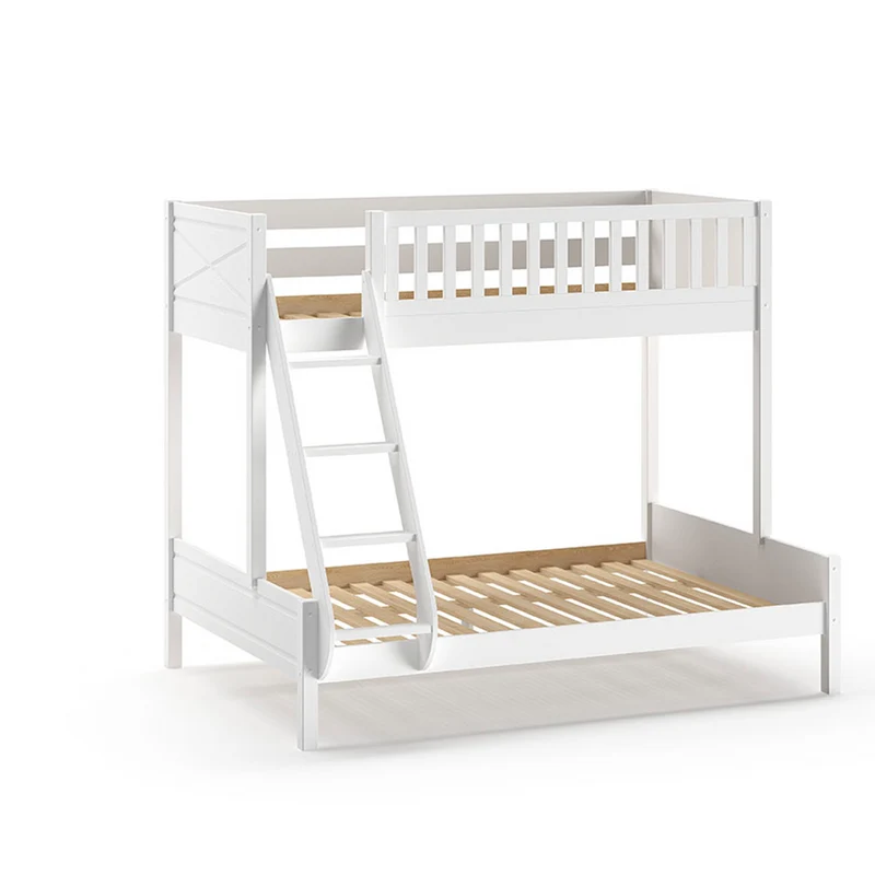 Lit superposé 90-140x200 sommier inclus Vipack Scott Blanc