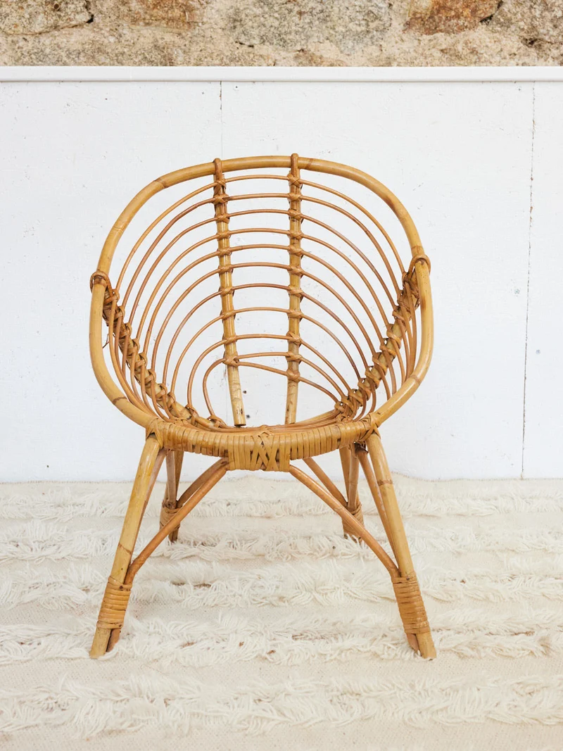 Ernest, le fauteuil en rotin pour enfant N°1026