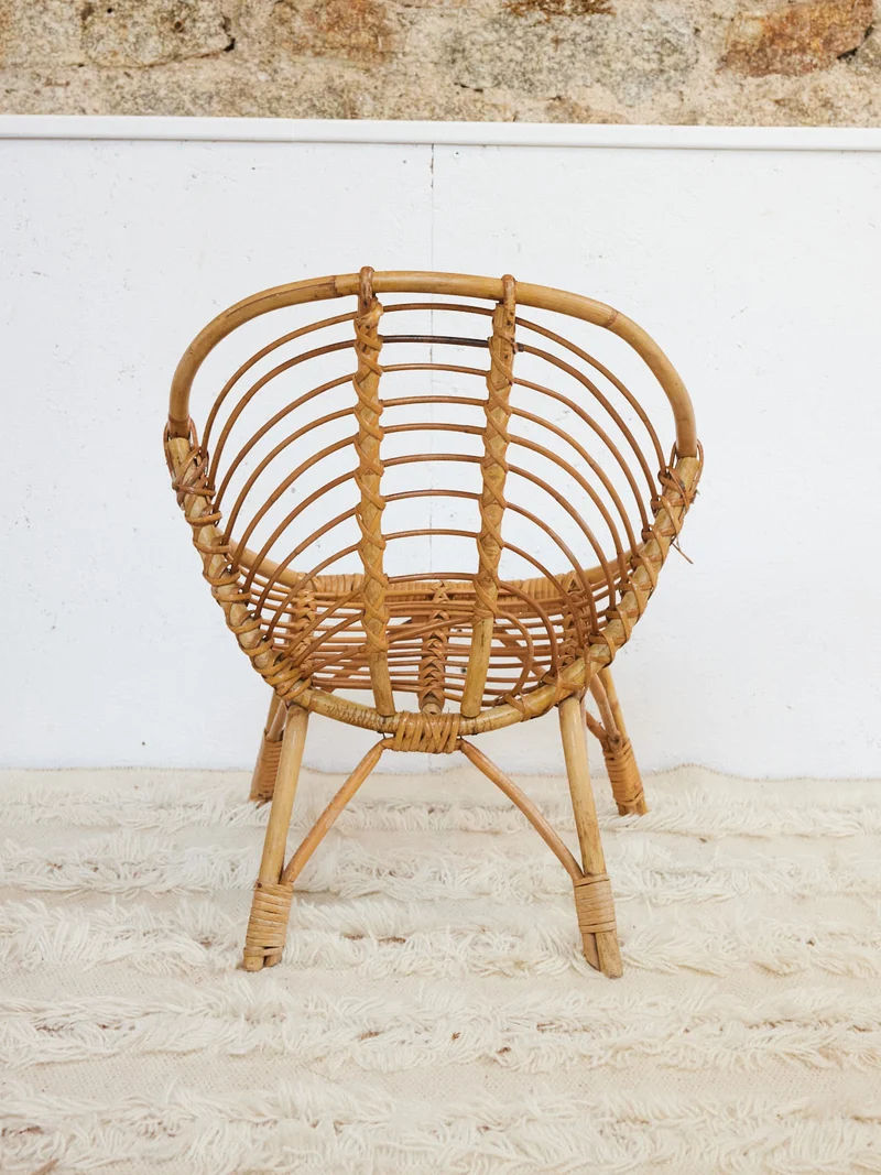 Ernest, le fauteuil en rotin pour enfant N°1026