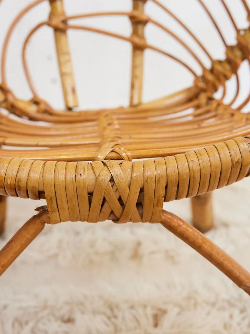 Ernest, le fauteuil en rotin pour enfant N°1026