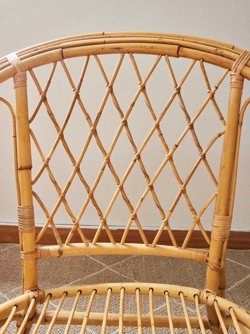 Ernest, le fauteuil en rotin N°1024