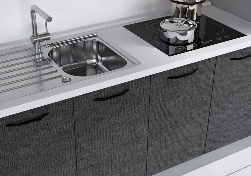 Cuisine Titane Chêne STAR 300 - Électroménager Inclus