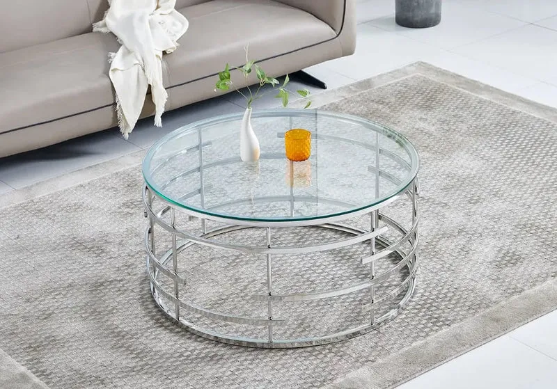 Table basse marbre blanc - Asiya