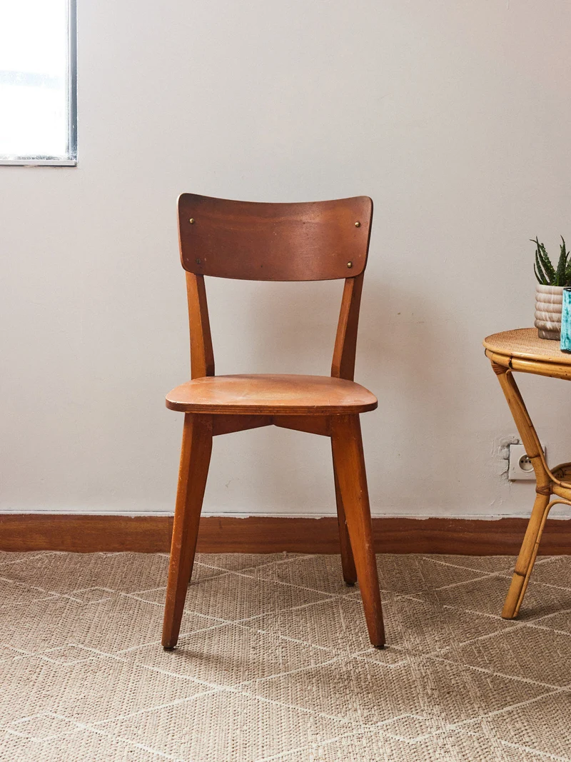 Claude, la paire de chaises bistrot en bois N°1339