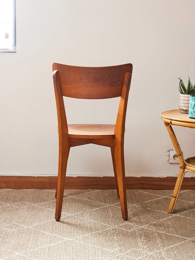 Claude, la paire de chaises bistrot en bois N°1339