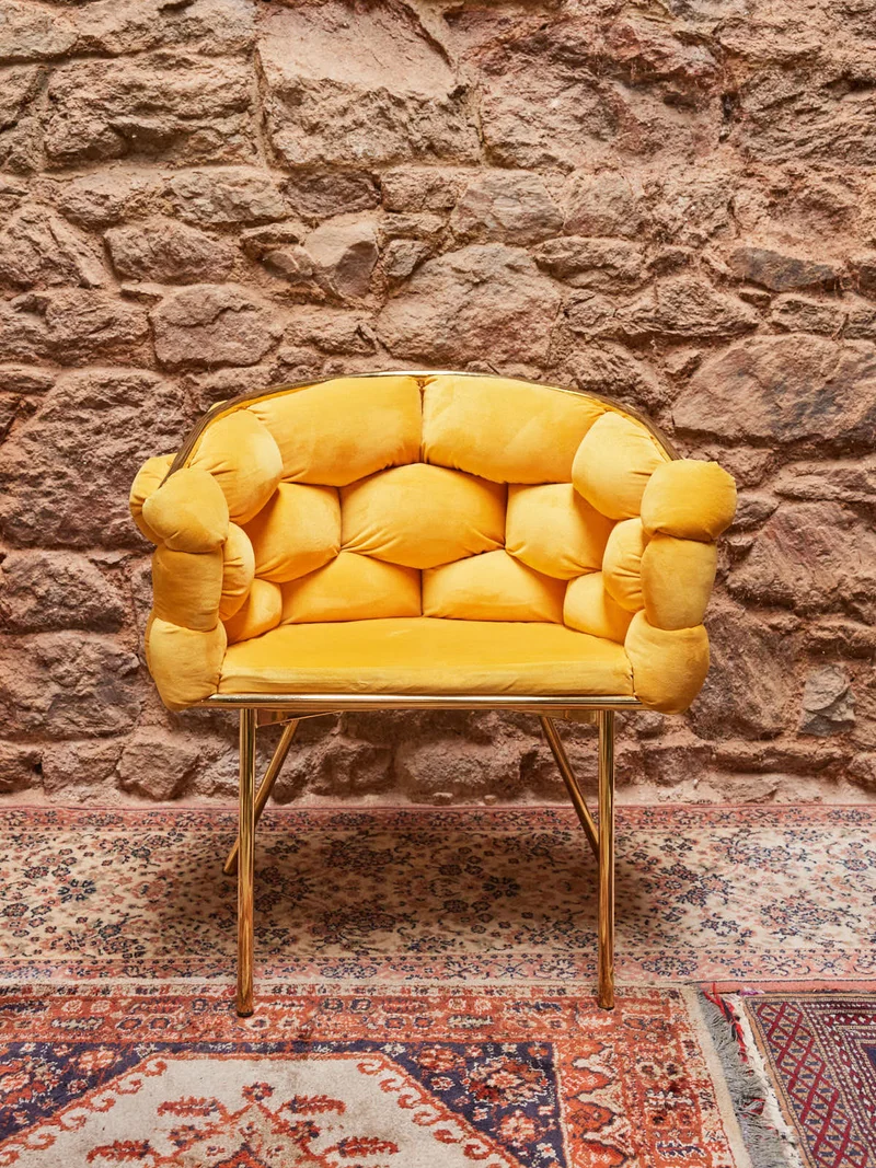 Jakob, le fauteuil en laiton N°1280