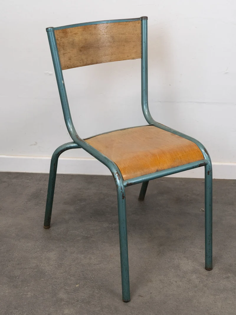 Claude, le lot de 6 chaises d'école N°1366
