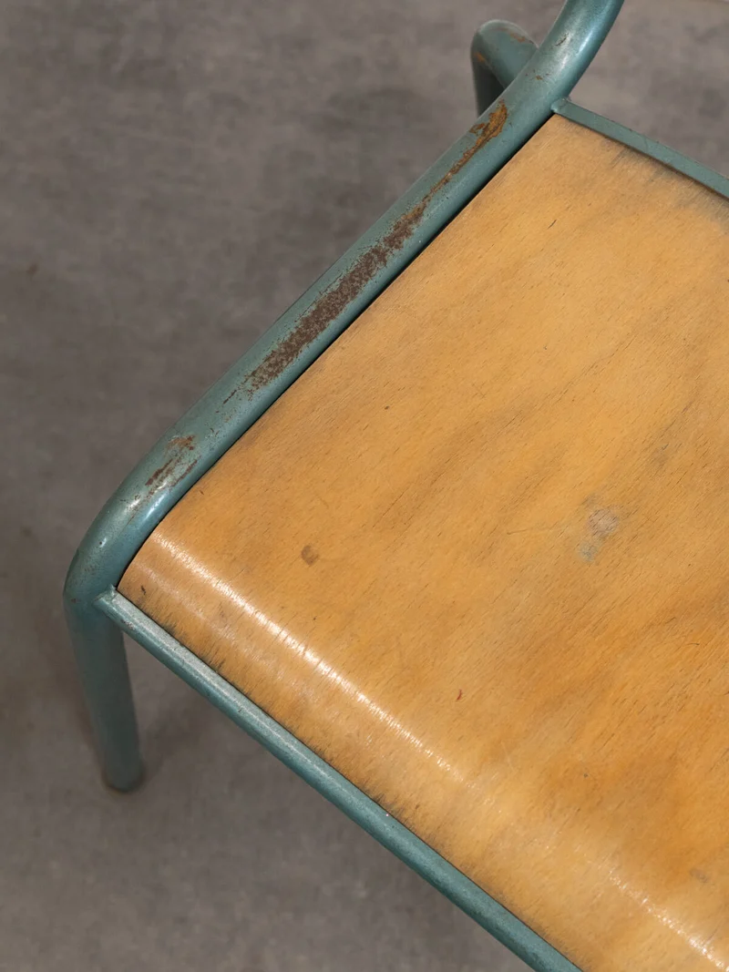 Claude, le lot de 6 chaises d'école N°1366
