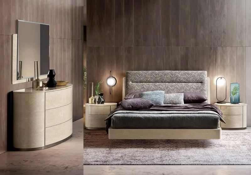 Chambre complète modern sable MIYA