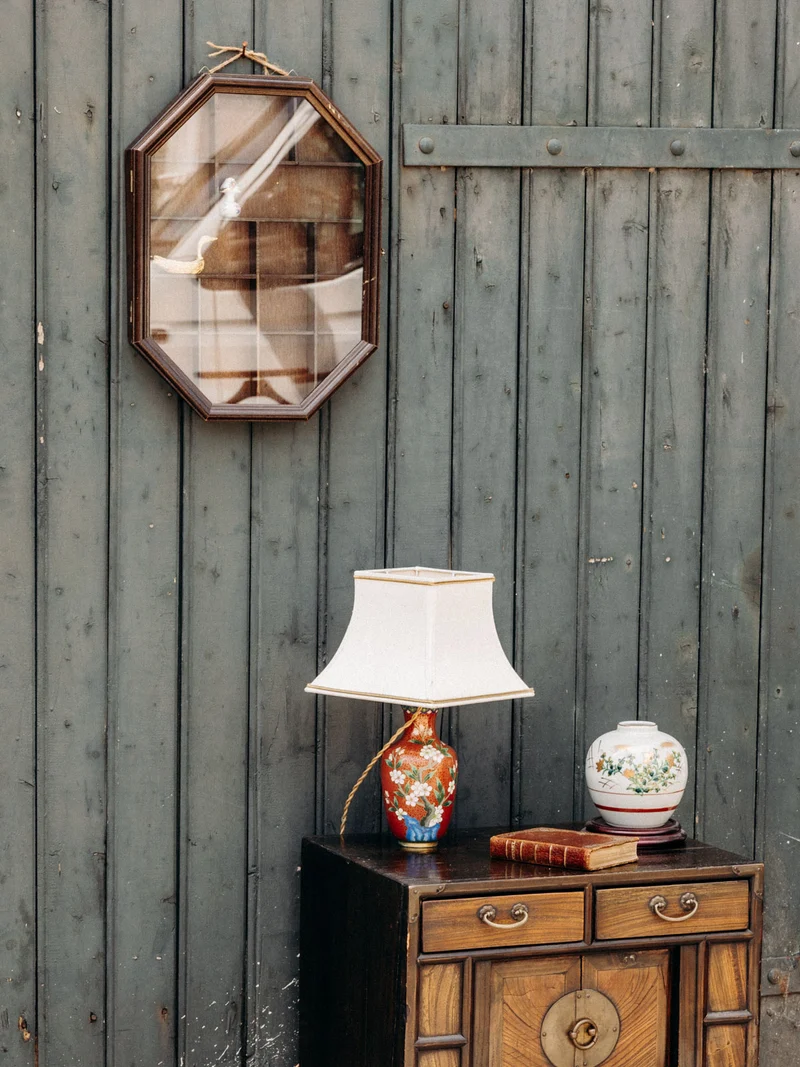 Suzanne, la lampe en céramique à l'imprimé floral N°572