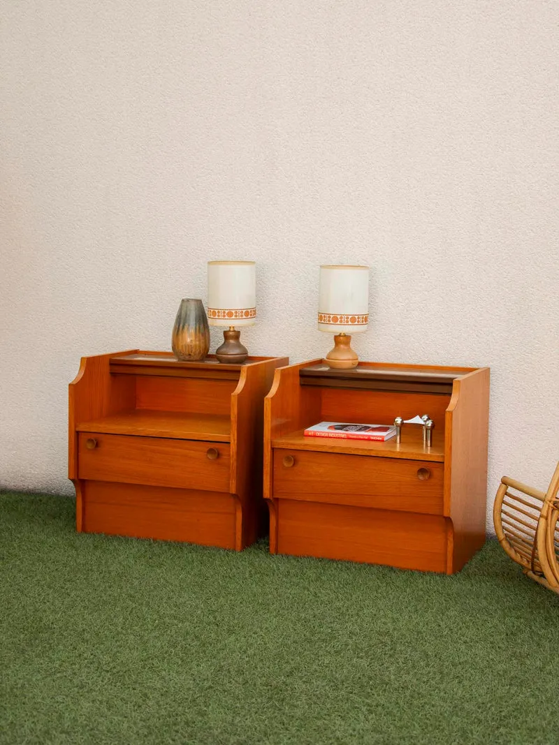 Maïa, la paire de tables de chevets aux néons lumineux N°1501