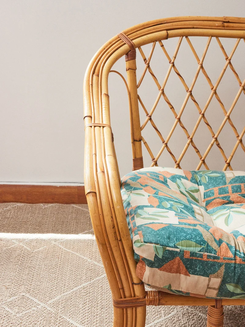 Martine, la banquette en rotin N°52