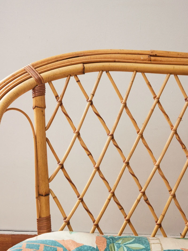 Martine, la banquette en rotin N°52