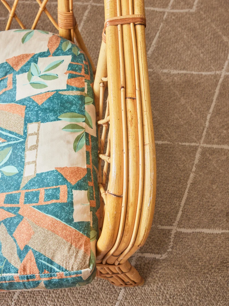 Martine, la banquette en rotin N°52