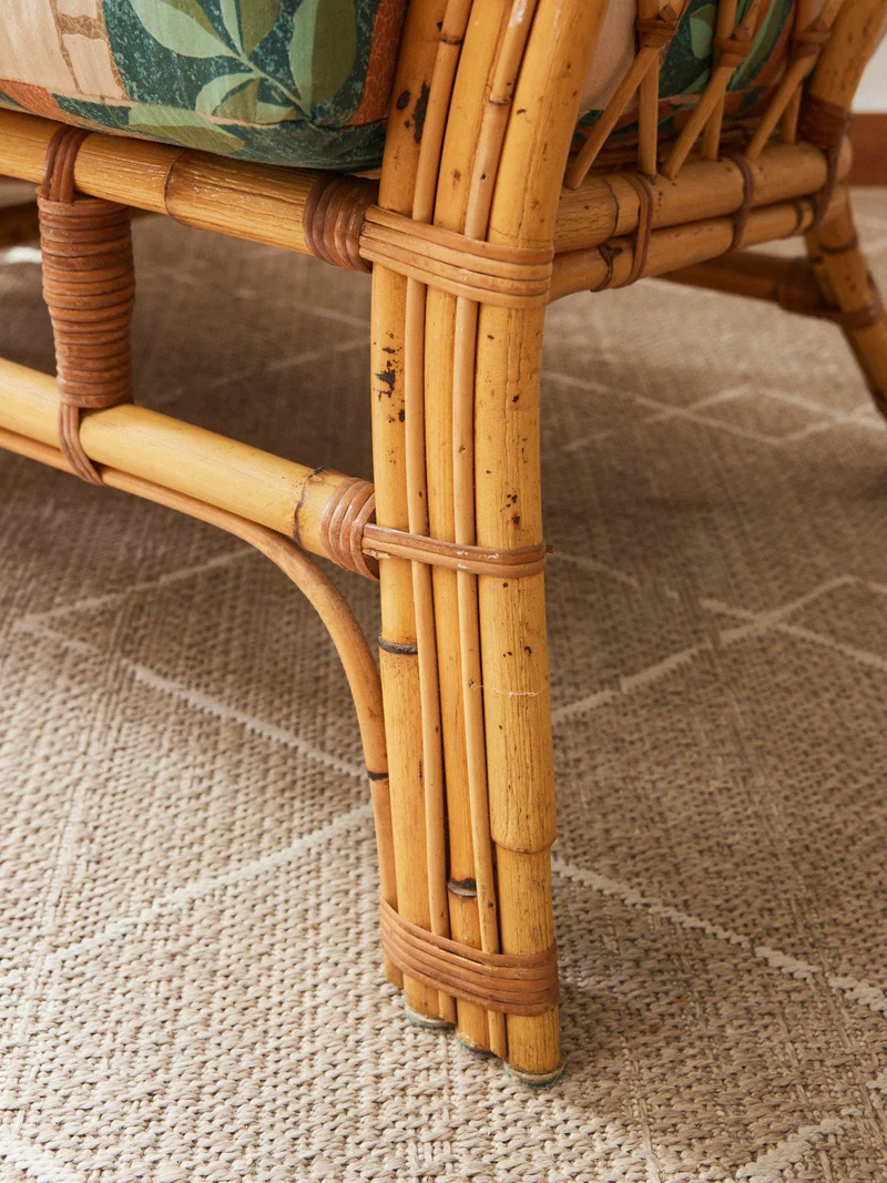 Martine, la banquette en rotin N°52