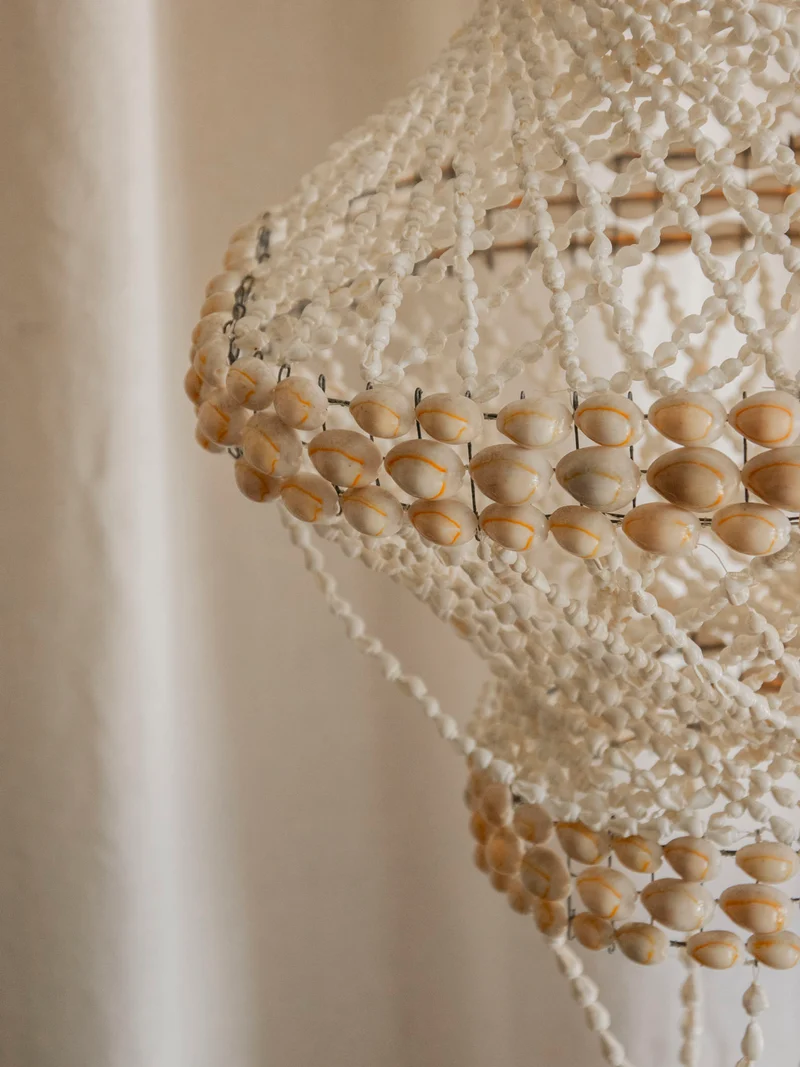 Sonia, la suspension en macramé coquillage N°281