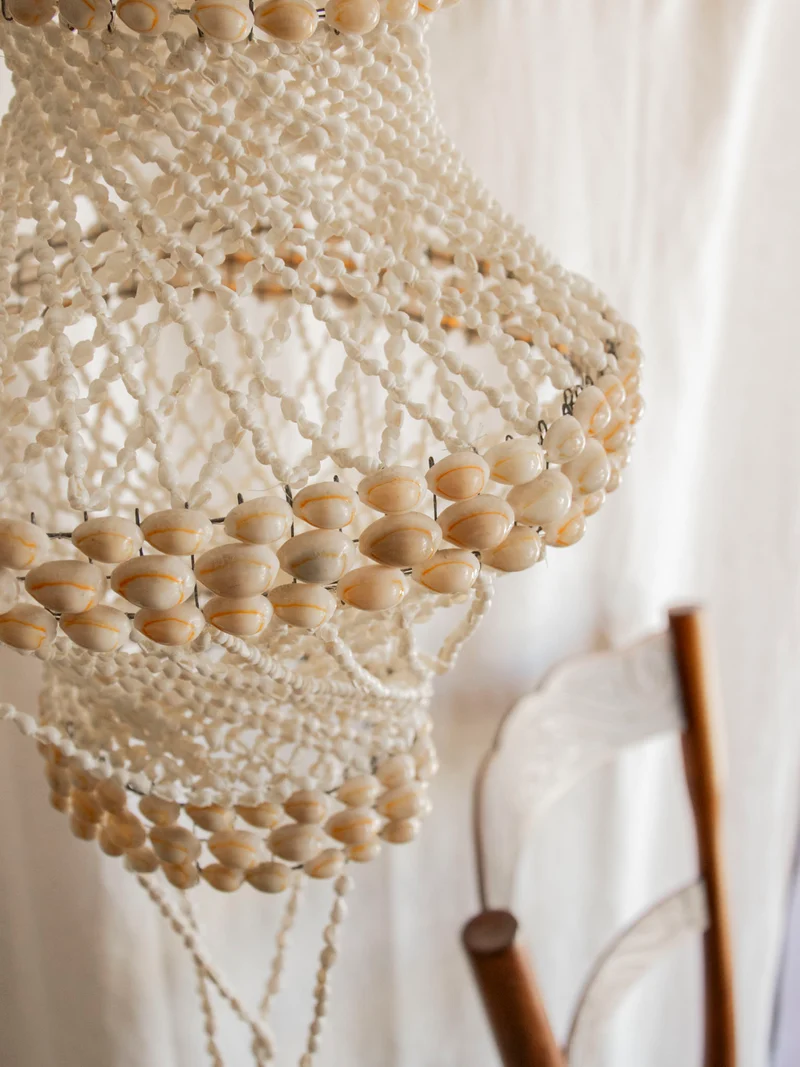 Sonia, la suspension en macramé coquillage N°281